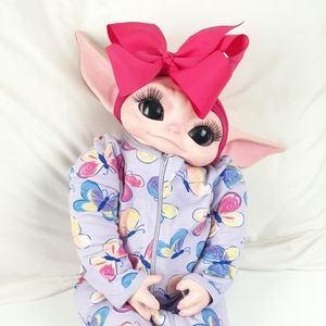 Reborn baby yoda custom blush pink